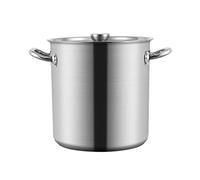 WDSOPK Stockpots Large Stockpot, Stainless Steel Stock Pot Home Brew Pot Cooking Pot, Soup Pot with Lid, Suitable for Various Heat Sources(35Cm*36.5Cm)