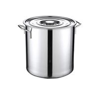 WDSOPK Stockpots Larget Stockpot, Professional Stainless Steel Stock Pot with Lid, Mirror Polished Induction Pot, Suitable for Various Heat Sources(18 litres)