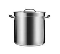 WDSOPK Stockpots Stockpots, Large 304 Stainless Steel Prep N Cook Stock Pot, Soup Pot with Lid, Fast Heat Conduction, Suitable for Various Heat Sources(131 litres)