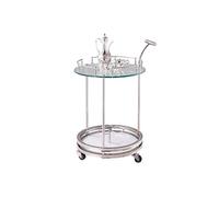 WDSOPK Storage Cart Hotel Service Car,The Hotel Restaurant Dinner Delivery Vehicles,Double Layer Solid Wood/Glass Wine Cart,Tea Cart,Snack Car,Mobile Trolley/Stainless Steel+Gla