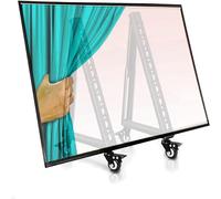 WDSOPK Support de télévision mobile avec roulettes - Support de sol portable pour télévision mobile basse hauteur, support de moniteur au sol, pour télévision à écran plat incurvé de 32 à 65 pouces