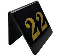 WDSOPK Table Numbers, Acrylic Triangle Table Number 1-100, Double-Sided V-Shaped Table Card Restaurant Cafe Bar Seating Table Number (1 to 70)(1 to 100)