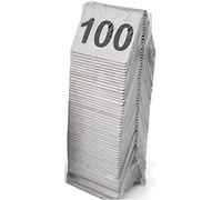 WDSOPK Table Numbers Stainless Steel 1-25/50/70, Table Place Cards Stainless Steel Table Numbers Tent Style Table Cards, 1.6X1.9 inch Signs Plates Restaurant Bar Place Table Mar(C)