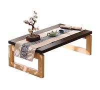 WDSOPK Table Pliante Japonaise, Table de Pique-Nique Basse Portable, Table de Service de thé/collation pour Petit-déjeuner sur Le lit, Petites Tables Basses Pliables, Table de c,39.5 * 22 * 15in