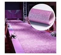 WDSOPK Tapis de Passage d'allée de Mariage, Tapis à Paillettes de cérémonie découpable, Tapis de scène d'anniversaire de Plage d'église de Chemin de Mariage, 1/1,2/1,5 m (Couleur : Rose, Taille : 1