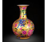 WDSOPK Vase en Céramique De Jingdezhen, Grand Vase À Fleurs De 54 Cm De Haut, Idéal pour La Décoration Intérieure, À Poser Au Sol Ou dans Un Salon. Porcelaine Artisana(F)