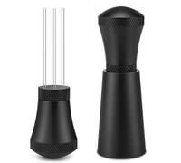 WDT Outil de distribution d'expresso 7 aiguilles, Distributeur d'aiguilles à Café, agitateur de poudre d'expresso, Espresso Distribution Tools, Espresso Coffee Stirrer, Distributeur d'aiguilles, Noir