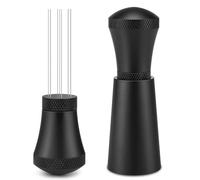 WDT Tool mit Distributor Tamper Espresso Nadel Kaffee Werkzeug 7 Feine Nadeln 0.35mm Ständer Barista Zubehör für Espresso Design Kaffee Set
