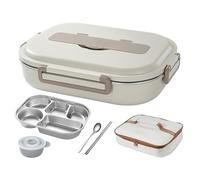 WDWDW Boîte à Lunch Multi-Compartiments, Bento étanche, Sac Isotherme avec Plusieurs Compartiments incluant Un Bol à Soupe