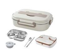 WDWDW Boîte à Lunch Multi-Compartiments, Bento étanche, Sac Isotherme avec Plusieurs Compartiments incluant Un Bol à Soupe