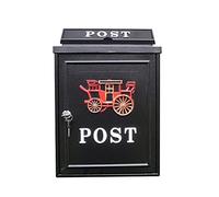 WDWDW Boîte aux Lettres, Serrure Murale européenne pour Villa extérieure avec Eau de Pluie, Grande Taille, Style Rural et créatif