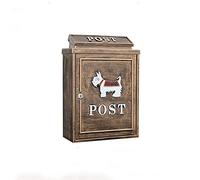 WDWDW Boîte aux Lettres, Serrure Murale européenne pour Villa extérieure avec Eau de Pluie, Grande Taille, Style Rural et créatif