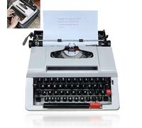 WDWDW Machine à écrire Manuelle, Portable, mécanique, Anglaise, Style rétro, Objet de Collection Vintage, idéale pour écrire des Lettres et des Romans.