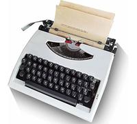 WDWDW Machine à écrire Vintage mécanique Manuelle, Classique Antique, pour Les Grands écrivains et Les passionnés, pour l'écriture de Lettres, la Prise de Notes et Le Roman.