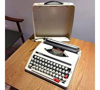 WDWDW Machine à écrire Vintage Traditionnelle Manuelle, Classique et rétro, avec Ruban, Portable et Facile à Utiliser, pour la Prise de Notes, Les Lettres et Les mémoires, Noire.