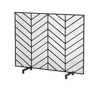 WDWDW Pare-feu Fire Guard 39x31 po, Panneau Unique, en Fer forgé Artisanal, pour cheminée, Salon ou Chambre à Coucher