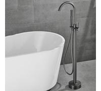 WDWDW Robinet de Baignoire avec douchette, mitigeur monocommande en Laiton pour Eau Chaude et Froide, Compatible avec Les baignoires îlot.