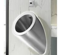 WDWDW Urinoir en Acier Inoxydable, Bar, Toilettes à capteur Automatique, Chasse d'eau pour Hommes, Salle de Bain pour Adultes, Induction Verticale Intelligente