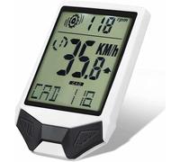 WDX - Compteur de vitesse de vélo, extérieur multifonctionnel sans fil imperméable à l'eau compteur kilométrique pour vélo de montagne/route équitation mesure de la vitesse (couleur : blanc)