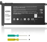 WDX0R WDXOR Replacement Laptop Battery for Dell Inspiron 13 15 17 5000/7000 Series, 5770 5567 7579 7573 7378 5565 5378 5379 5767 Latitude 3490 3590 3344 0 3400 400 3390 3500 3190 P69G