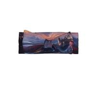 WDXQHY Bandeau gothique château sur une falaise doux pour bébé avec nœud pour nouveau-né, accessoire de cheveux élastique doux pour la peau pour 0-6 mois, parfait pour fête prénatale