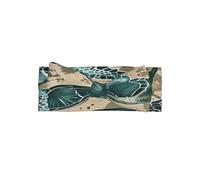 WDXQHY Bandeau rétro avec nœud pour nouveau-né - Motif tortues et mer - Élastique - Doux pour la peau - Pour 0 à 6 mois - Parfait pour une fête prénatale
