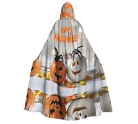 WDXQHY Cape d'Halloween pour adulte avec capuche - Longue cape pour cosplay et événements à thème - 100 % polyester - Confortable - Lavable en machine - Parfaite pour les bals d'Halloween et les