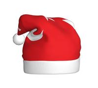 WDXQHY Drapeau de la Turquie Chapeau de Noël en peluche pour adulte Décoration de vacances et accessoire de fête Chapeau de Noël pour adulte Décoration de fête Chapeau