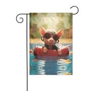 WDXQHY Drapeau décoratif de jardin de 30,5 x 45,7 cm, résistant à l'eau, bannière double face pour terrasse, pelouse ou porche, en polyester résistant à la décoloration pour toutes les saisons