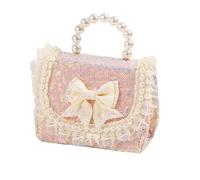 WDZDS 13 X 9 cm Dentelle Paillettes Petit Sac à Main Perle Pochettes de Perles pour Les Mariages Sac Dolly Perle Sac à bandoulière Sac Dolly de mariée Sac de soirée