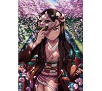 WDZFF 1000 pièces ，Colorful Puzzles ，Photos ，Gifts ，Japanese Animes Demons Nezukos ，Jeux Et Jouets Personnalisés pour Enfants Et Adultes - Kx308Zs