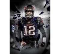 WDZFF 1000 Pièces Puzzle Joueur De Rugby Tom.Brady Posters pour Adultes Jouets Educatifs Familiaux Wx64Qe
