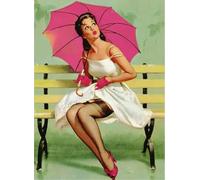 WDZFF Colourful - 1000 Pcs Puzzle - Difficult Puzzle - Vintage World Warii Elvgren Girlss Oil Painting - Image d'art De Jeu De Soulagement du Stress pour Adultes - Kx75Zs