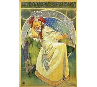WDZFF Puzzle 1000 Pièces - Image d'art Irrégulière - Alphonse.Mucha Classic Illustrations - Adult's Personalised Toys - Jouets De Puzzle Anti-Stress pour Adultes - Jx250Zp