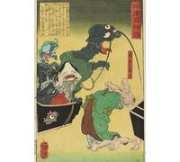 WDZFF Puzzle 1000 Pièces - Image d'art Irrégulière - Katsushikas Hokusais Japanese Retro Art Painting - Jeux Anti-Stress pour La Famille - Jouets De Défi pour Adultes - Jx313Zp