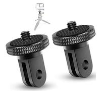 WDZYRM Adaptateur en aluminium 1/4 pouce pour support de caméra - Adaptateur de trépied pour GoPro, Insta360, Sony, SJCAM, SJ4000, Xiaomi, Xiaoyi et autres caméras d'action - Lot de 2 pièces