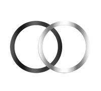 We 2anneaux Magnétiques Noir/Argent; 2 Cartes De Positionnement; 2 Kits De Nettoyage; 1 Outil D'aide.Compatible Iphone 12/13 Et Samsung S10/S20/S21.