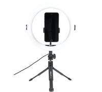 WE Anneau Lumineux à LED avec trépied et support téléphone, télécommande, projecteur de cercle pour photographies, nomade