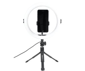 WE Anneau Lumineux à LED avec trépied et support téléphone, télécommande, projecteur de cercle pour photographies, nomade