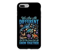 We are All Different But in This School We All Swim Together Coque pour iPhone 7 Plus/8 Plus