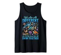 We are All Different But in This School We All Swim Together Débardeur
