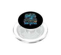 We are All Different But in This School We All Swim Together PopSockets PopGrip pour MagSafe