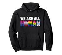 We Are All Human LGBT Pride Rainbow Transgender Proud Flag Sweat à Capuche