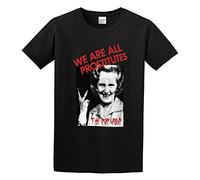 We are All Prostitutes The Pop Group Punk CD Thatcher Bristol B T-Shirt Graphic Tee for Mens Shirt Black 3XL