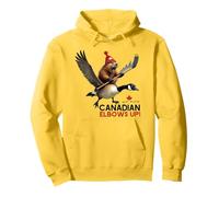 We are Canadian Elbows Up Angry Beaver Flying Goose Femme Sweat à Capuche