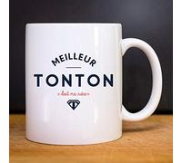 We Are Family, Mug Humoristique, Meilleur Tonton Dixit Ma Niece, Thème Pour tonton, Idée Cadeau Original Humour, Idée cadeau Famille, Ami, Collègue, Anniversaire, en Céramique, 330 ml, Blanc