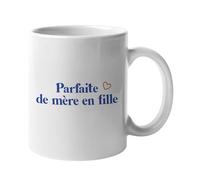 We Are Family, Mug Humoristique, Parfaite De Mère En Fille Waf, Thème Pour maman, Idée Cadeau Original Humour, Idée cadeau Famille, Ami, Collègue, Anniversaire, en Céramique, 330 ml, Blanc