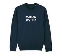 We Are Family, Sweat Humoristique, pour Femme, Maman Poule 2 Waf, Manches Longues, Coupe Classique, Cadeau Original, Sweat Humour 50% Coton 50% Polyester, Navy, Taille M