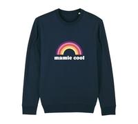 We Are Family, Sweat Humoristique, pour Femme, Mamie Cool 3, Manches Longues, Coupe Classique, Cadeau Original, Sweat Humour 50% Coton 50% Polyester, Navy, Taille XL