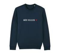 We Are Family, Sweat Humoristique, pour Femme, Mere Veilleuse 3, Manches Longues, Coupe Classique, Cadeau Original, Sweat Humour 50% Coton 50% Polyester, Navy, Taille M